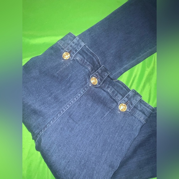 Derek Lam 10 Crosby Robertson Cropped Sailor Jeans w Gold Button Accents sz 27 - Picture 11 of 11